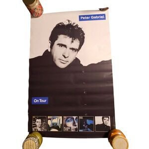 Peter Gabriel Vintage 1986 Promo Tour Poster 23x35 The David Geffen Company